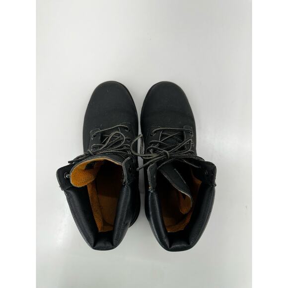 Timberland Childrens Boys Boots Size 5 Black Leather Premium Waterproof 6" - Picture 10 of 13